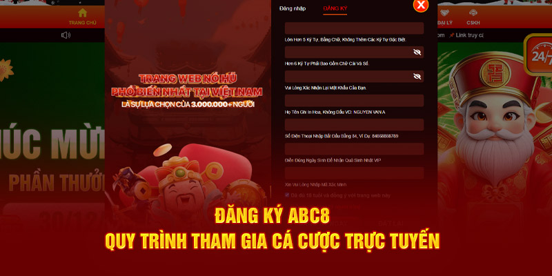 Đăng Ký ABC8 - Quy Trình Tham Gia Cá Cược Trực Tuyến